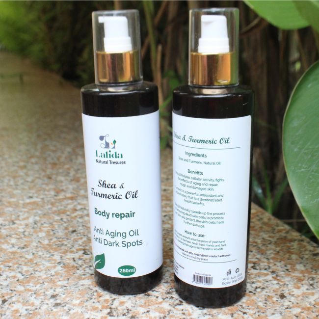 Lalida Shea and Turmeric Oil 250ml